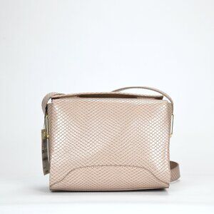 On 34th Leslii Embossed Crossbody Bag - Chai Snake